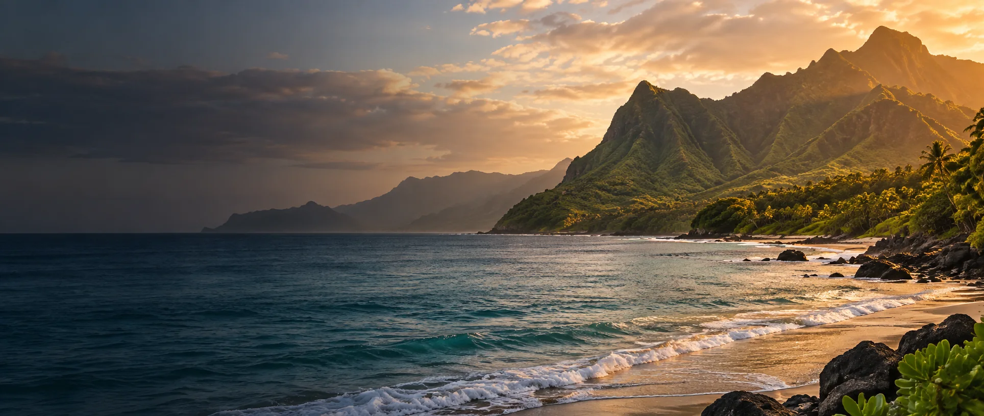 Hawaiian coastline